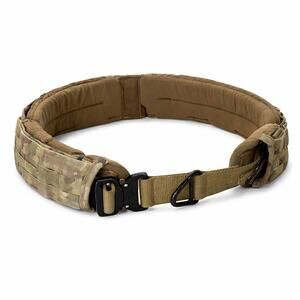 Granite Tactical Gear Padded MOLLE Belt Medium Coyote Combat Belt Cobra Buckle